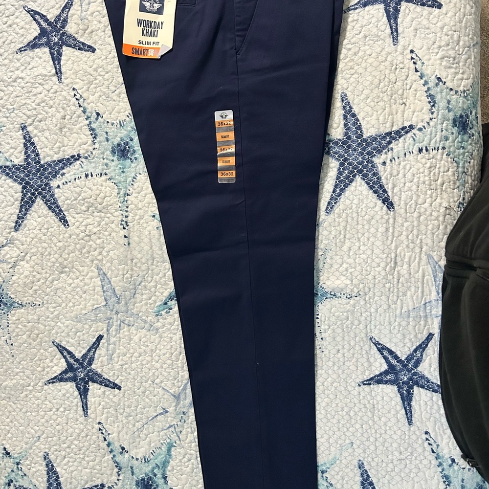 Dockers Smart Series Workday Khaki Slim Fit Pants - Navy